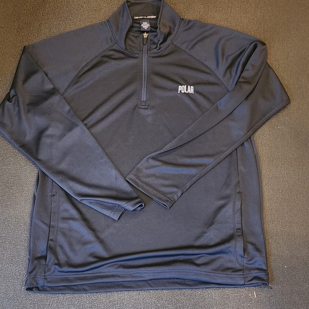 Black Performance Jacket with Stand-Up Collar